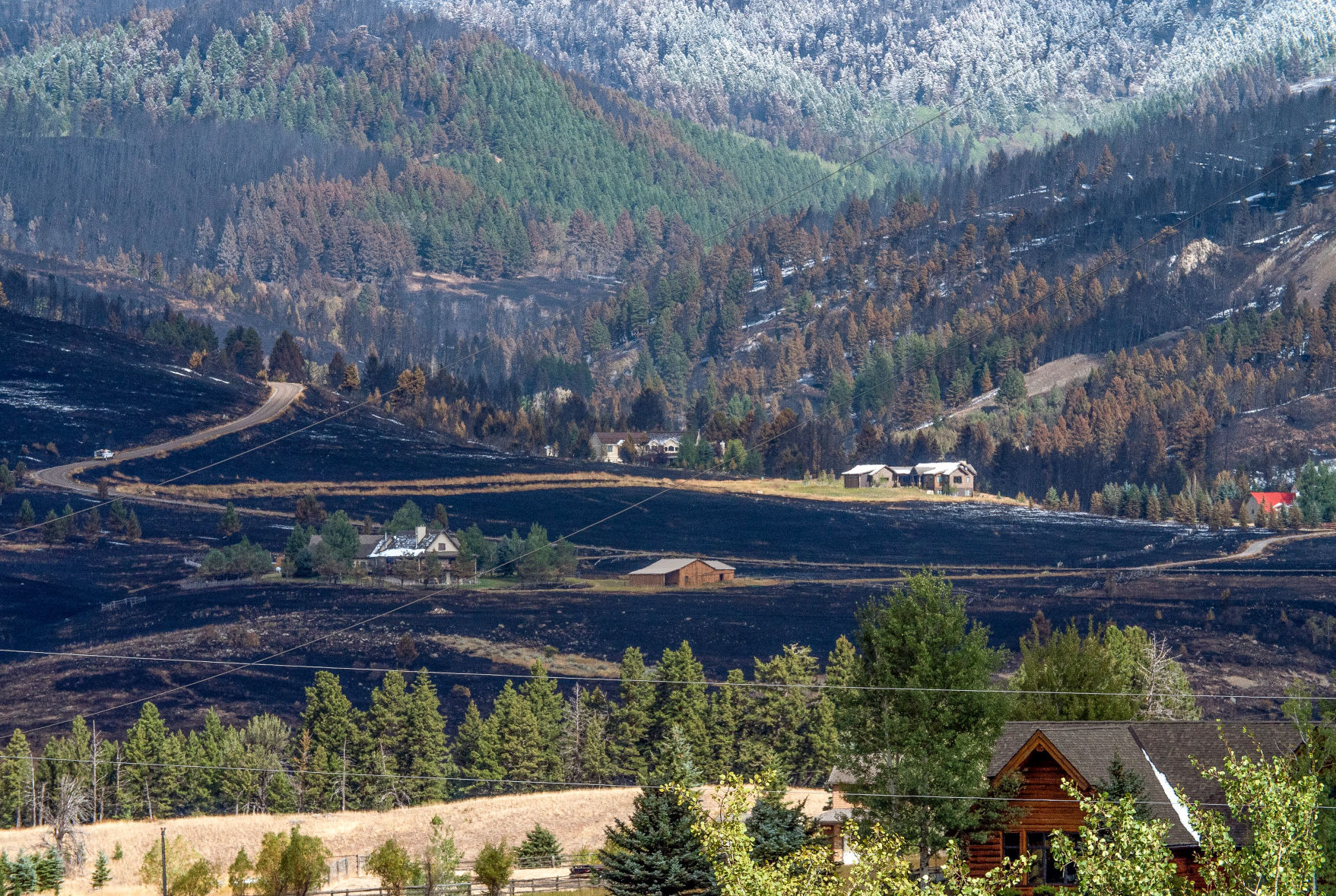 Bridger Foothills fire